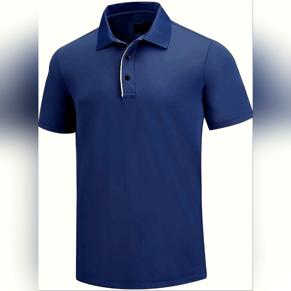 Veasaers Tour Pro 3.0 Golf Men Polo Shirt Medium Navy NWT